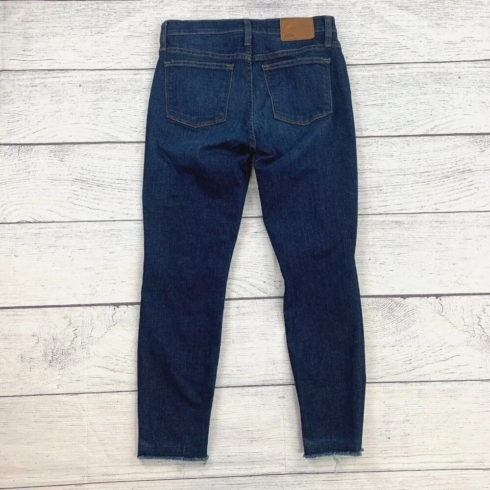 J. Crew Jeans 27 P Toothpick Skinny Dark Wash Inseam 25